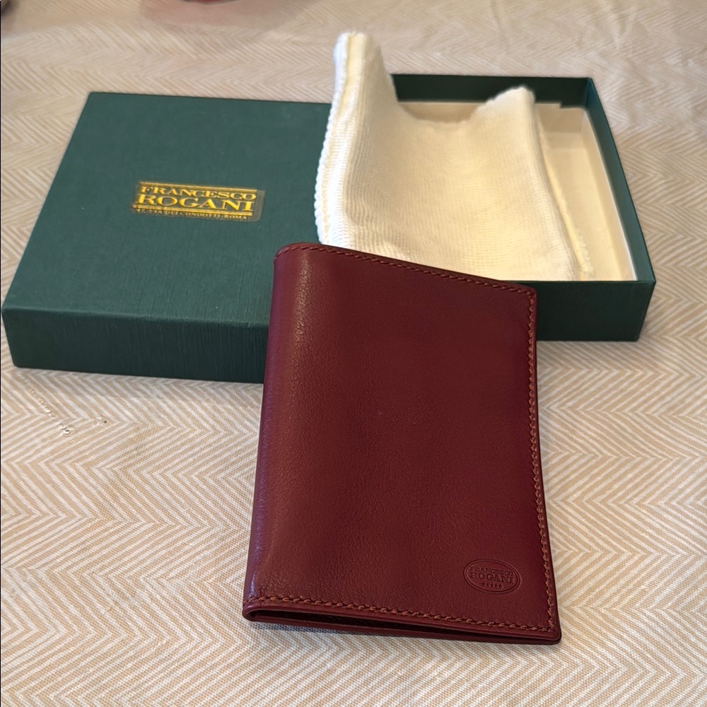 Francesco Rogani - Burgundy Italian Leather Wallet